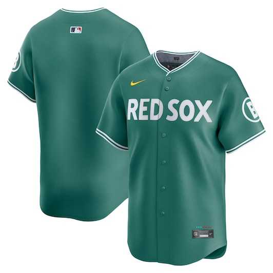 Men%27s Boston Red Sox Blank Green 2025 City Connect Limited Stitched Jerseys->boston red sox->MLB Jersey